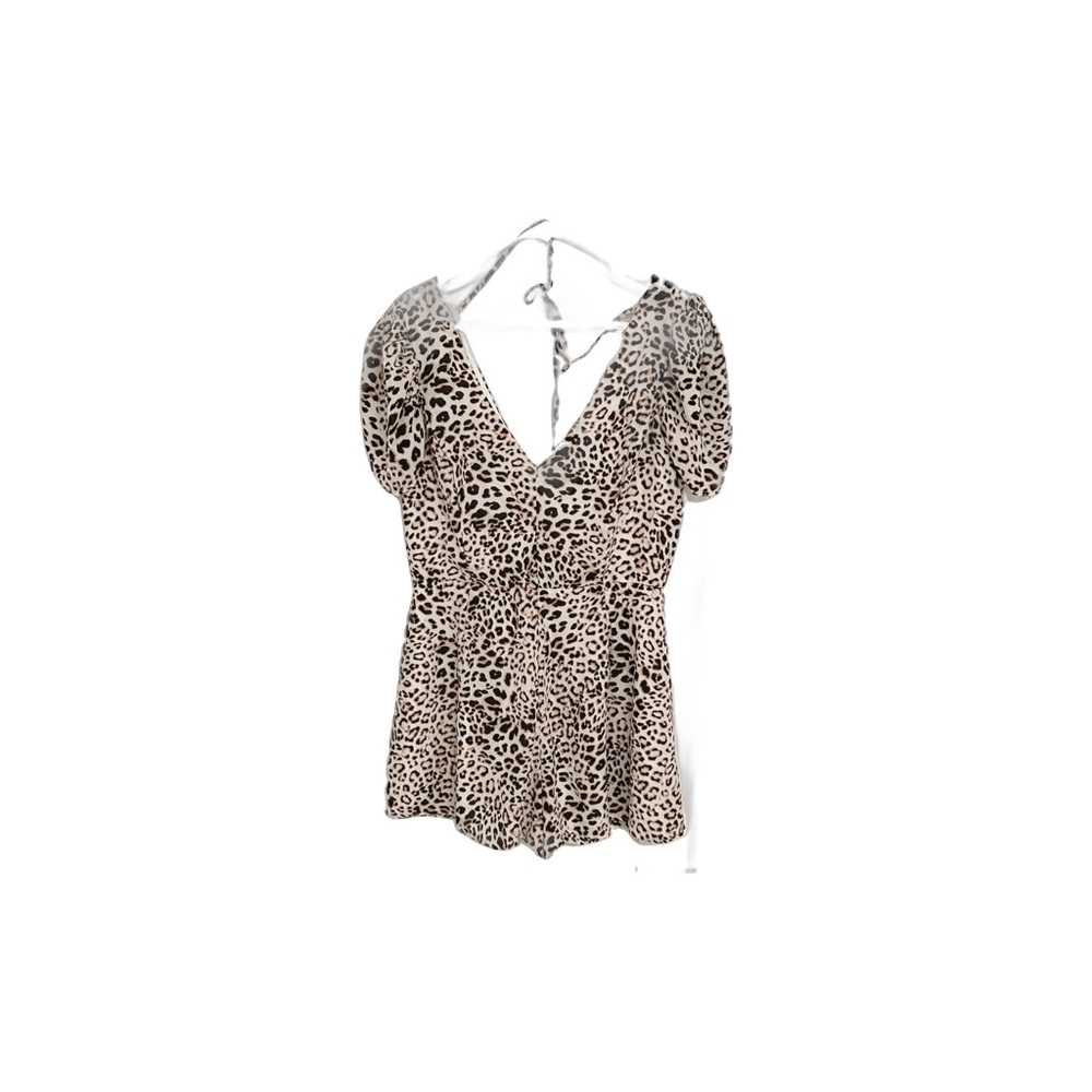 The perfect cheetah romper for a night out!